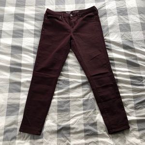Maroon Skinny Jeans
